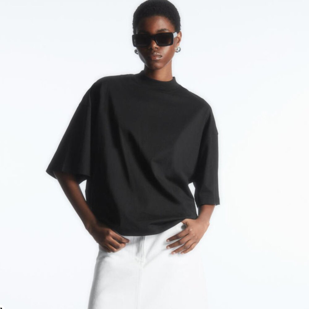COS Full Volume T-Shirt Black